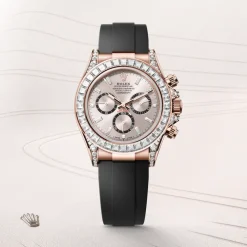 Rolex Cosmograph Daytona Oro Everose de 18 quilates con asas engastadas de diamantes Outlet