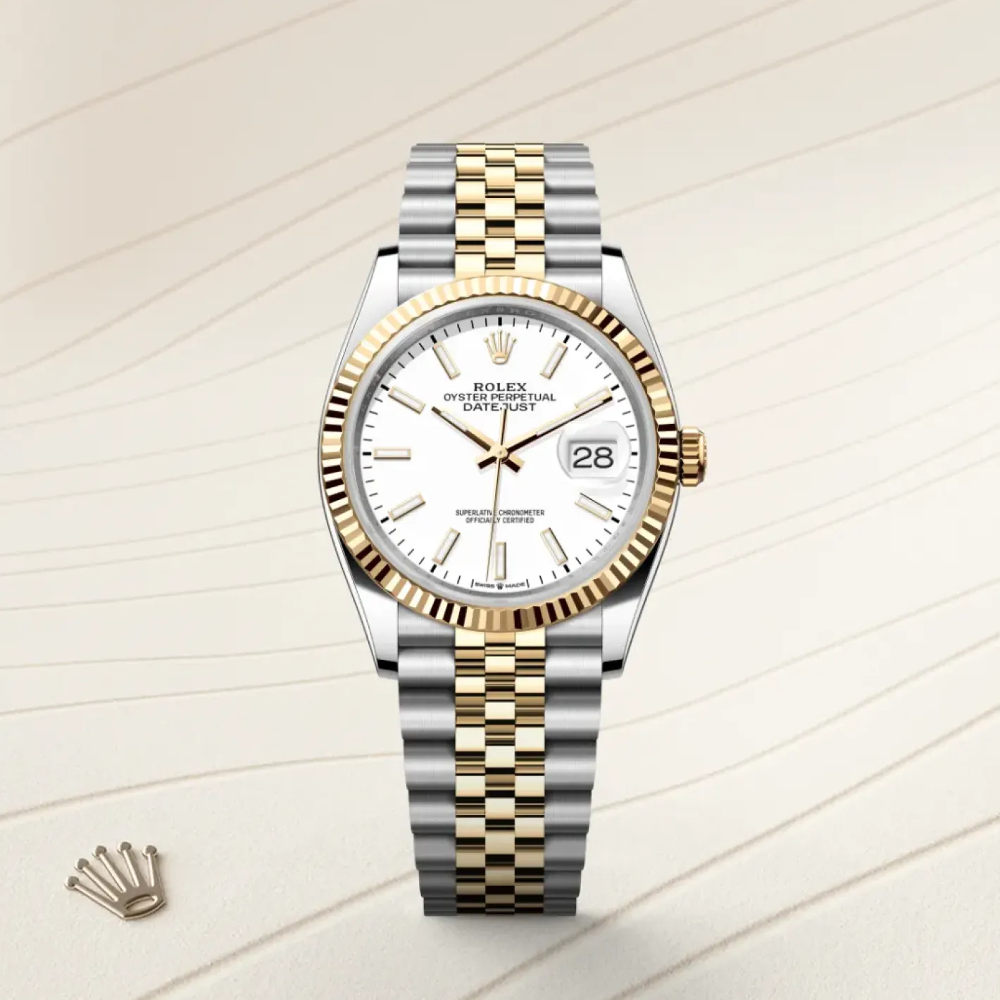 Rolex Datejust 36 Rolesor amarillo —combinación de acero Oystersteel y oro amarillo New
