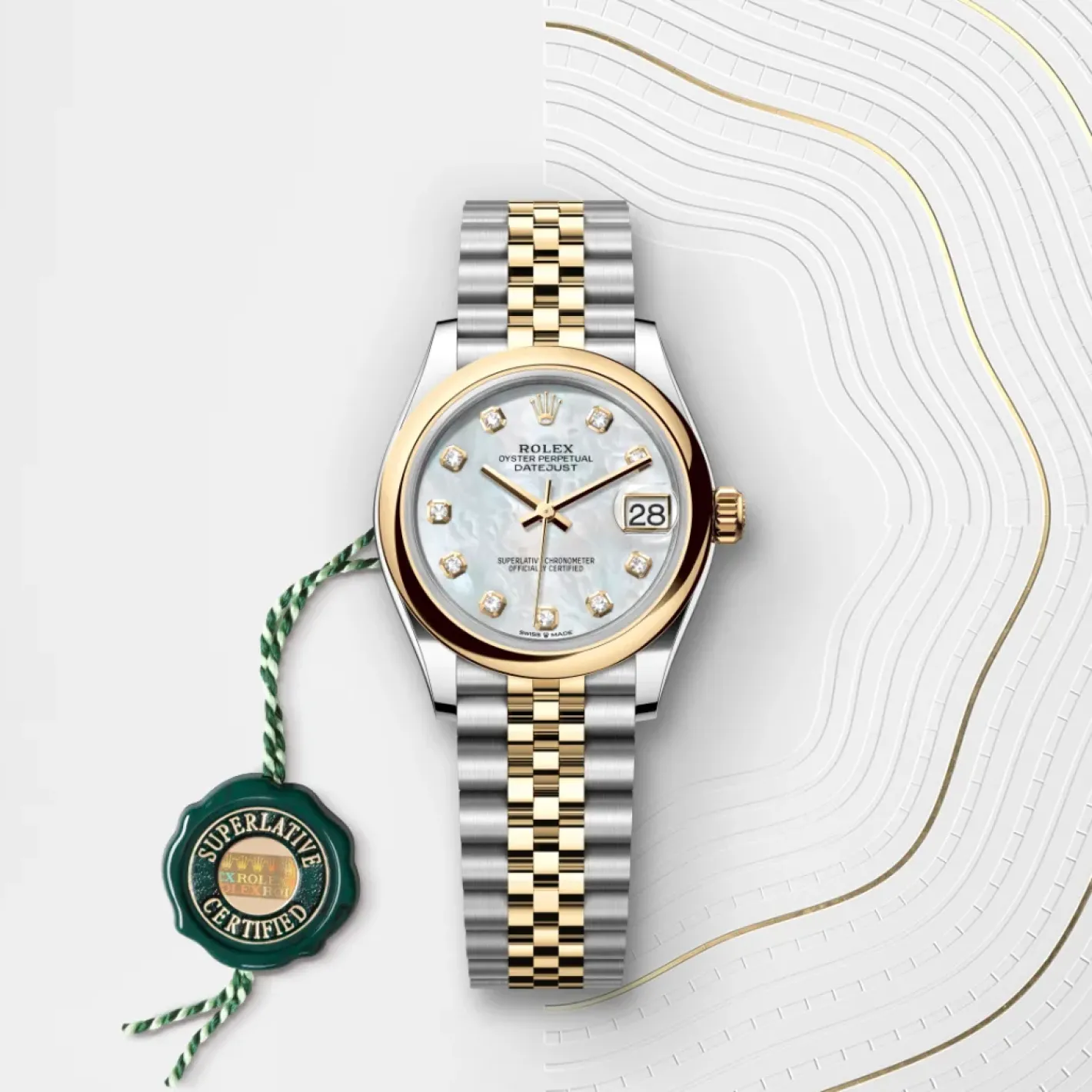 Rolex Datejust 31 Rolesor amarillo —combinación de acero Oystersteel y oro amarillo New