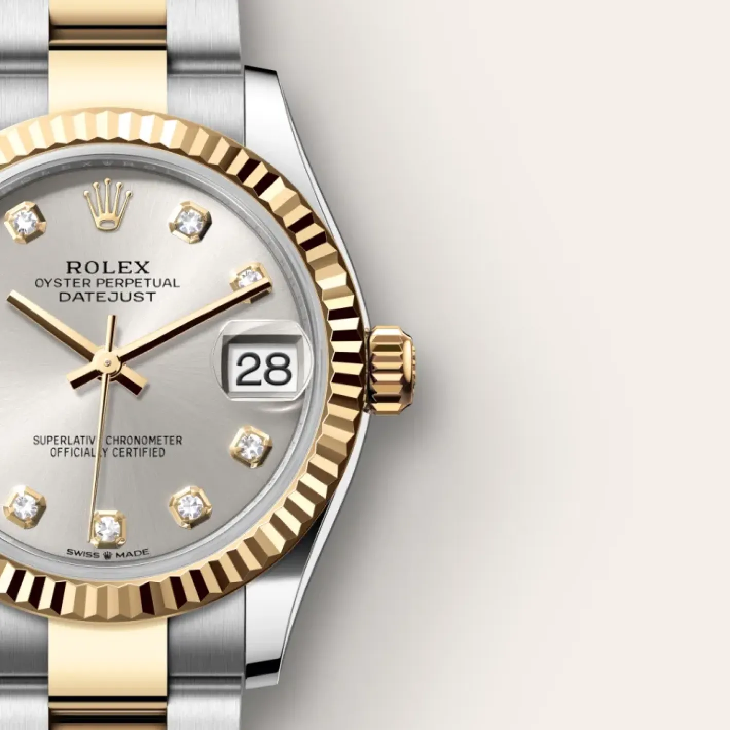 Rolex Datejust 31 Rolesor amarillo —combinación de acero Oystersteel y oro amarillo Clearance