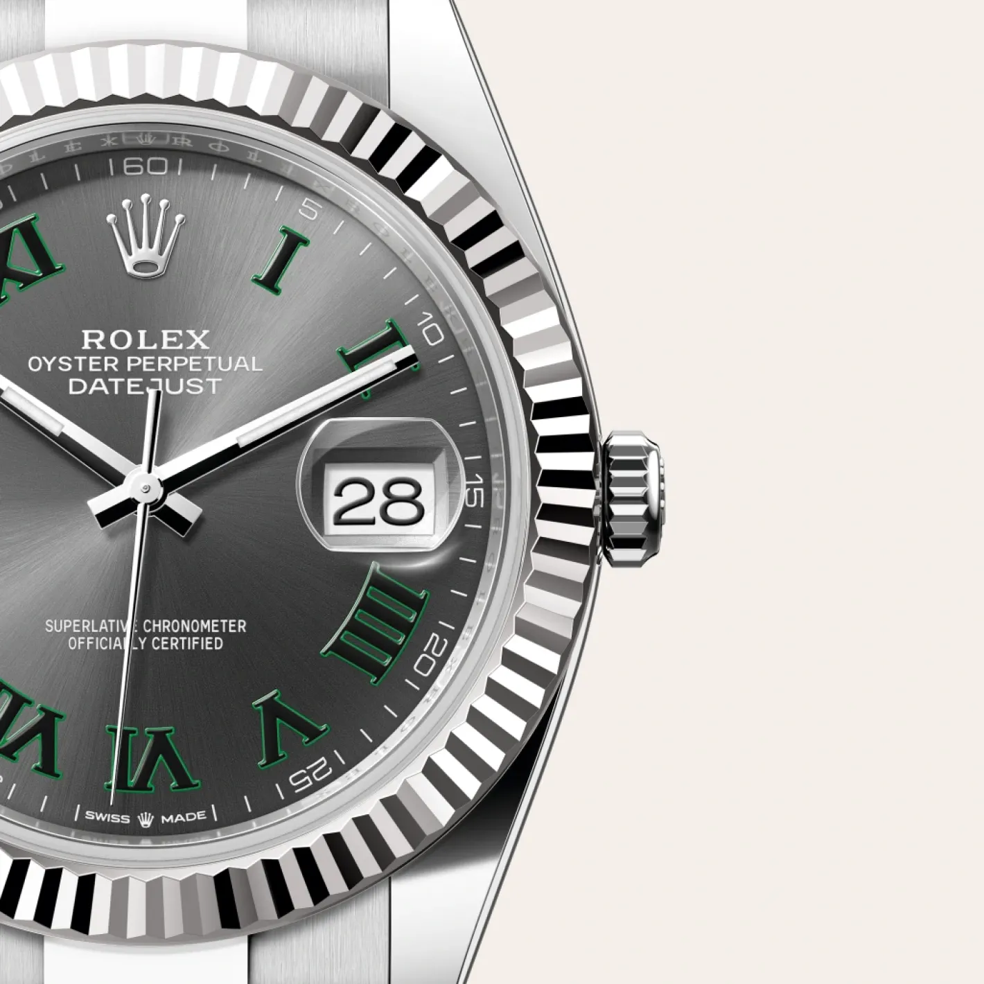 Rolex Datejust 41 Rolesor blanco —combinación de acero Oystersteel y oro blanco Sale