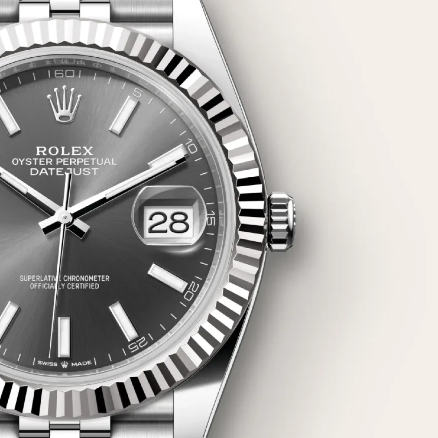 Rolex Datejust 41 Rolesor blanco —combinación de acero Oystersteel y oro blanco Fashion