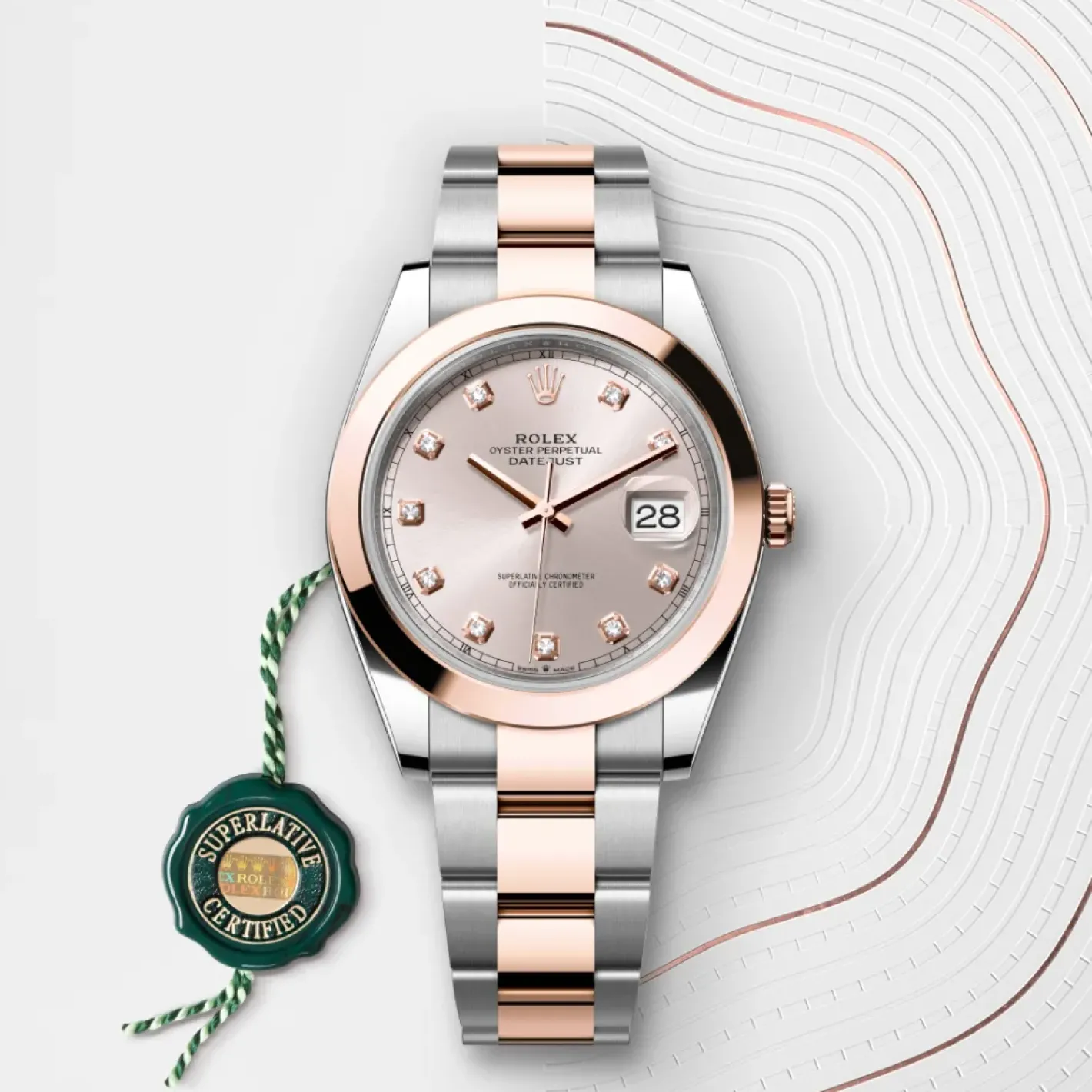 Rolex Datejust 41 Rolesor Everose —combinación de acero Oystersteel y oro Everose Sale
