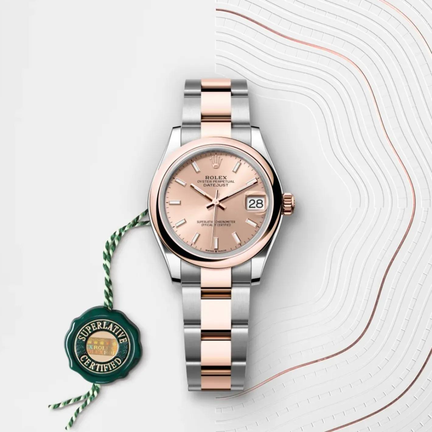 Rolex Datejust 31 Rolesor Everose —combinación de acero Oystersteel y oro Everose Discount