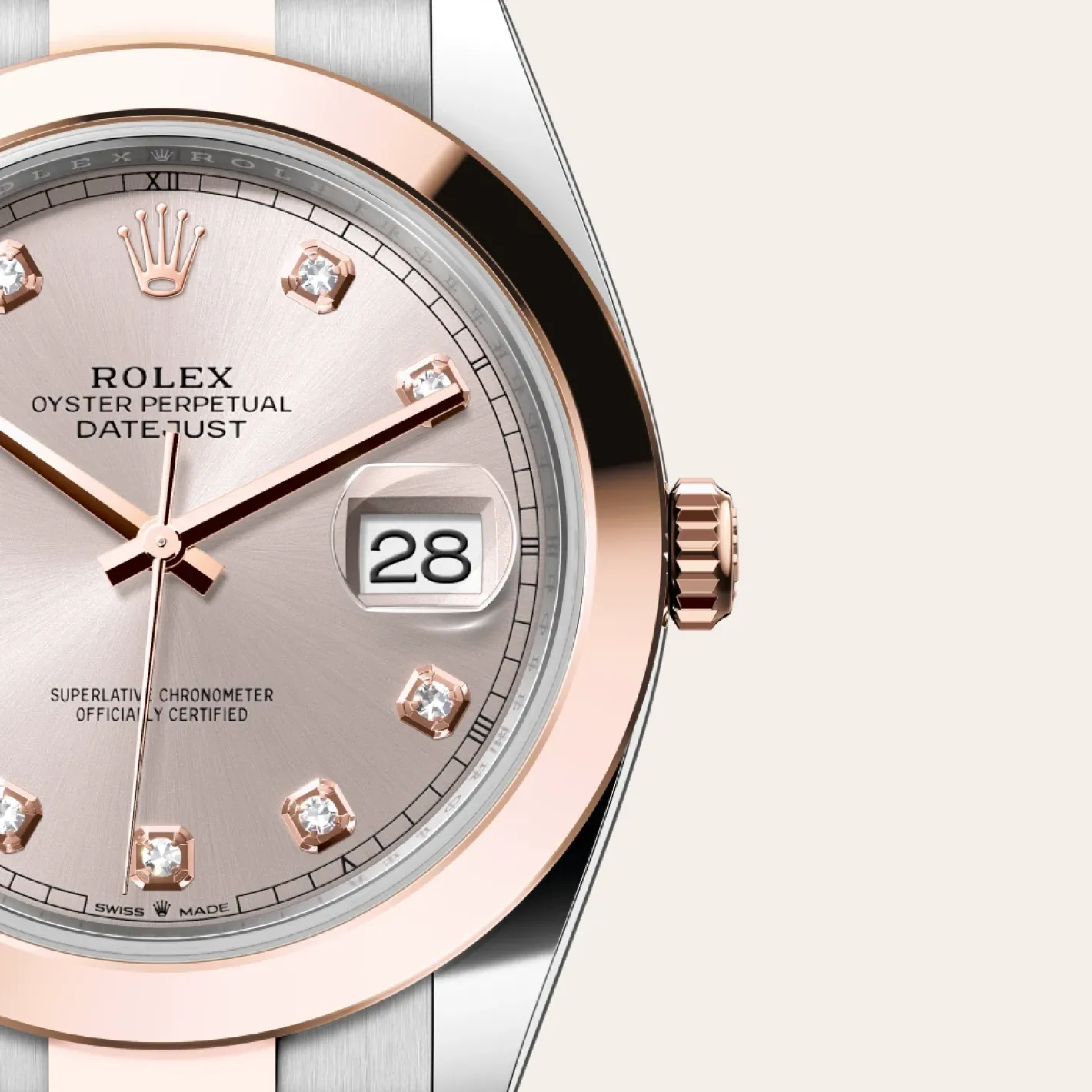 Rolex Datejust 41 Rolesor Everose —combinación de acero Oystersteel y oro Everose Sale