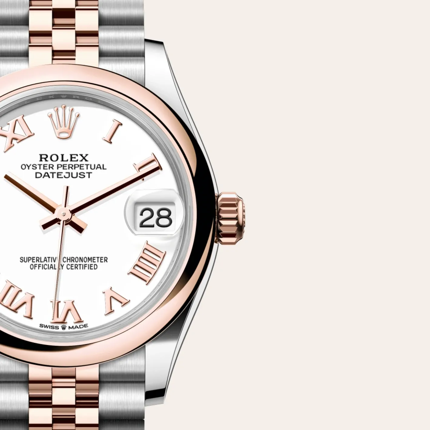 Rolex Datejust 31 Rolesor Everose —combinación de acero Oystersteel y oro Everose Discount