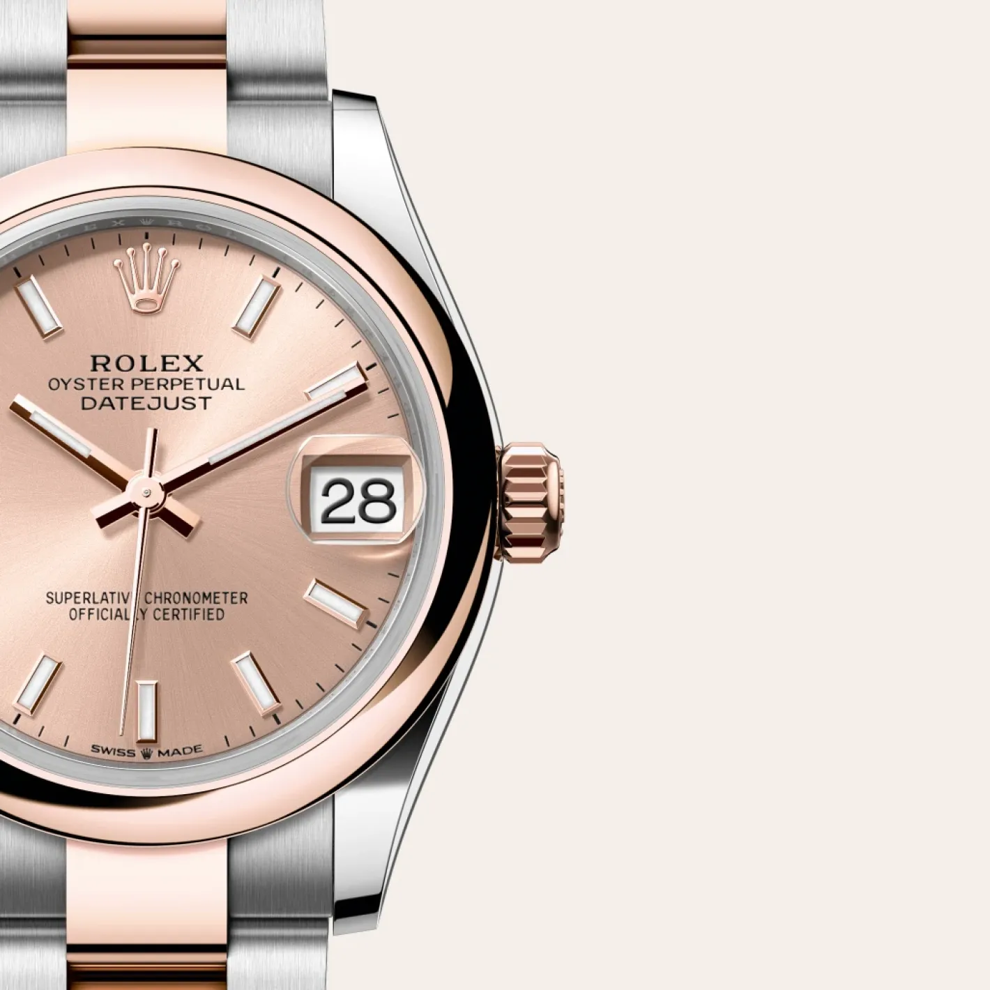 Rolex Datejust 31 Rolesor Everose —combinación de acero Oystersteel y oro Everose Discount