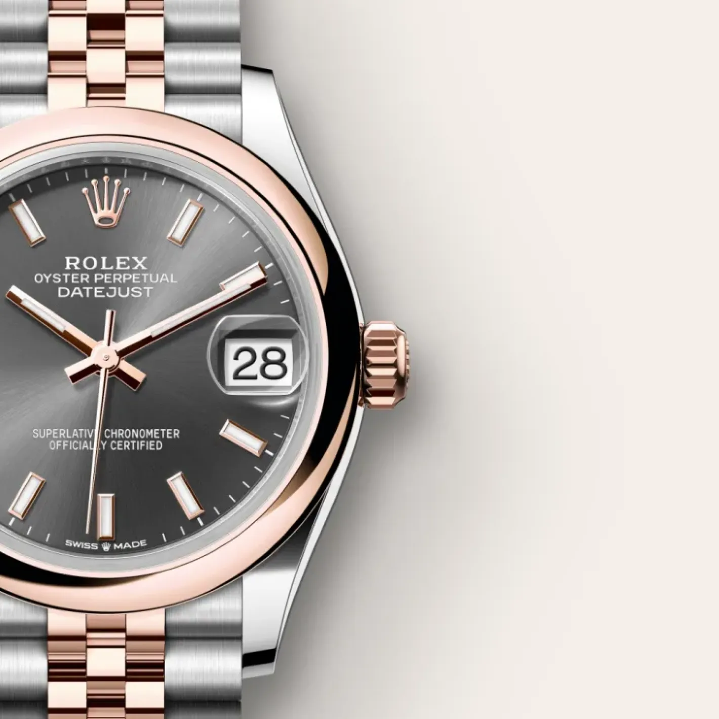Rolex Datejust 31 Rolesor Everose —combinación de acero Oystersteel y oro Everose Online