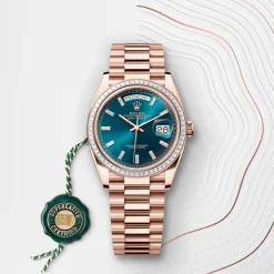 Rolex Day-Date 36 Oro Everose de 18 quilates New