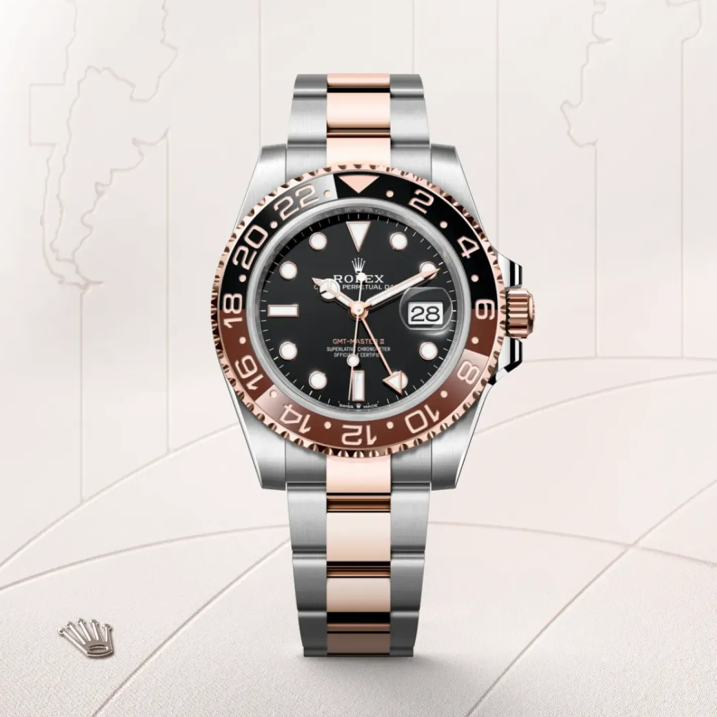Rolex GMT-Master II Rolesor Everose —combinación de acero Oystersteel y oro Everose Fashion