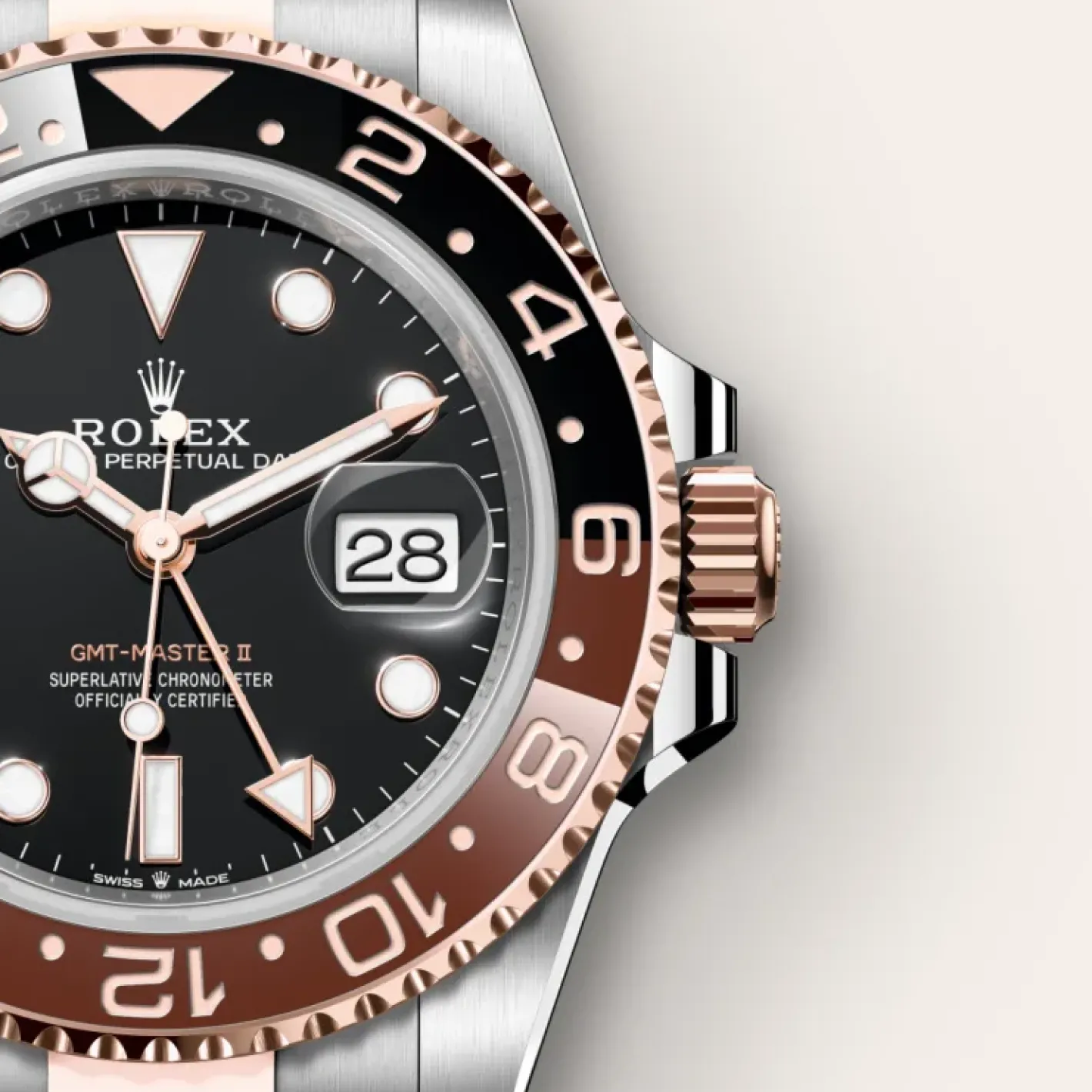 Rolex GMT-Master II Rolesor Everose —combinación de acero Oystersteel y oro Everose Fashion
