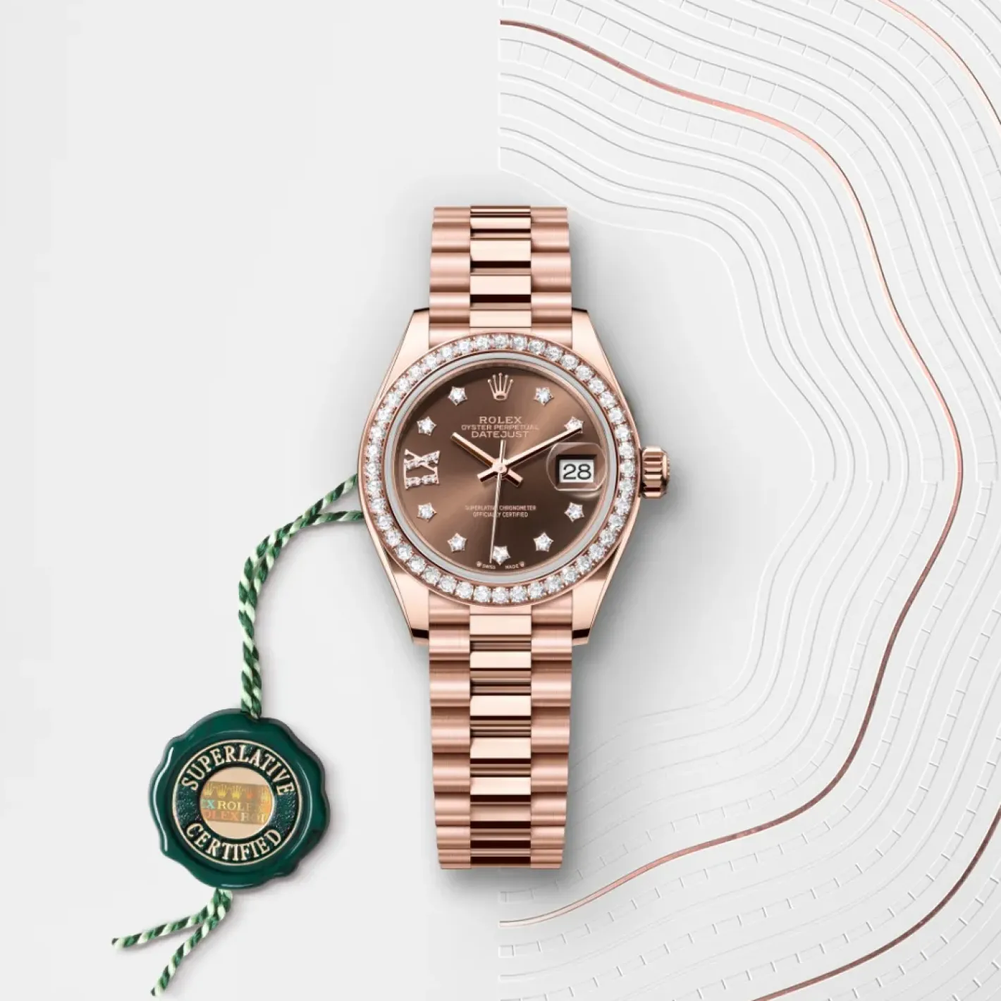 Rolex Lady-Datejust Oro Everose de 18 quilates Fashion