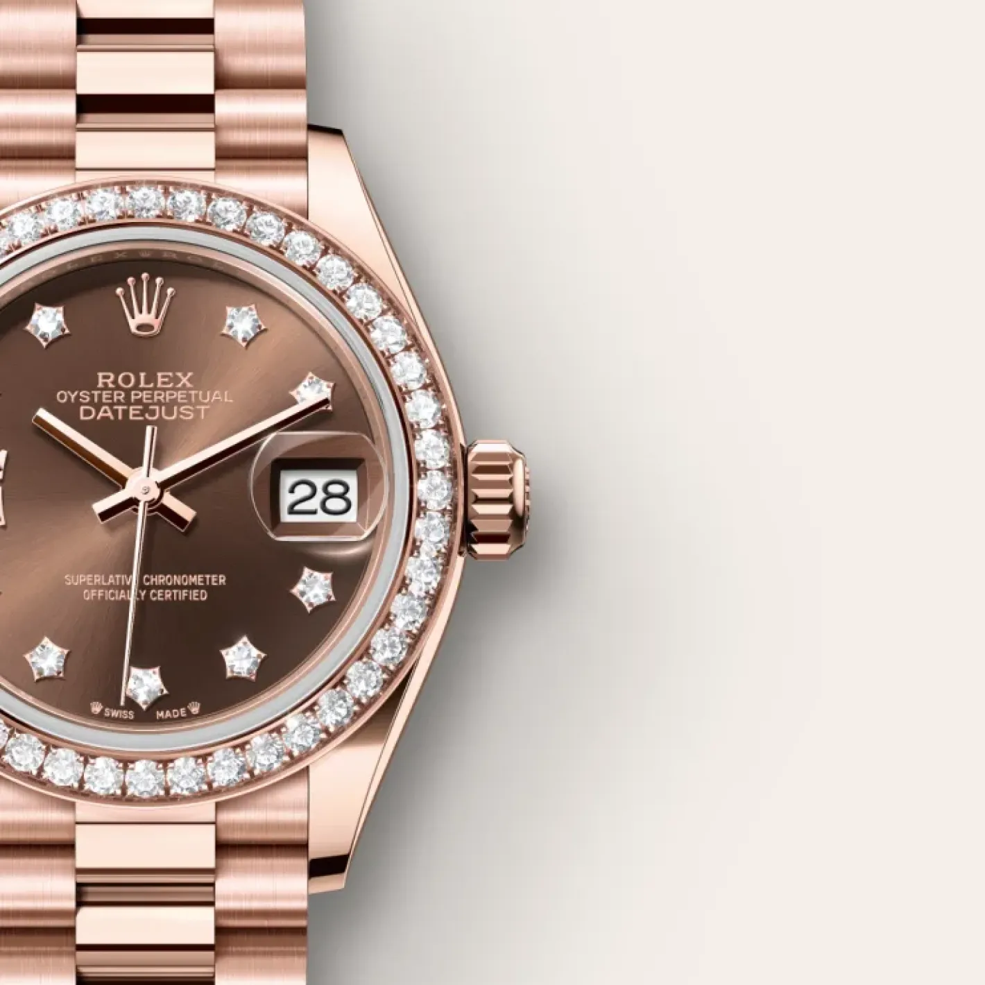 Rolex Lady-Datejust Oro Everose de 18 quilates Fashion