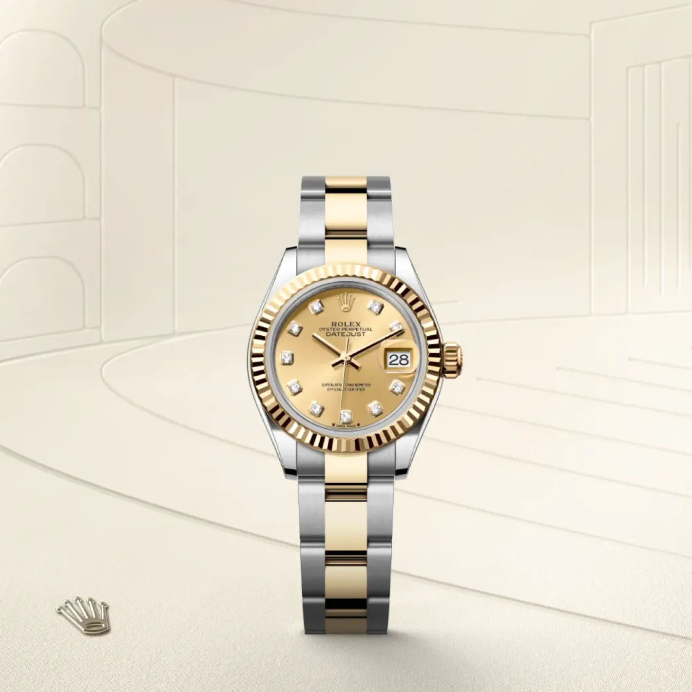 Rolex Lady-Datejust Rolesor amarillo —combinación de acero Oystersteel y oro amarillo Clearance