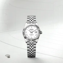 Rolex Lady-Datejust Rolesor blanco —combinación de acero Oystersteel y oro blanco Hot