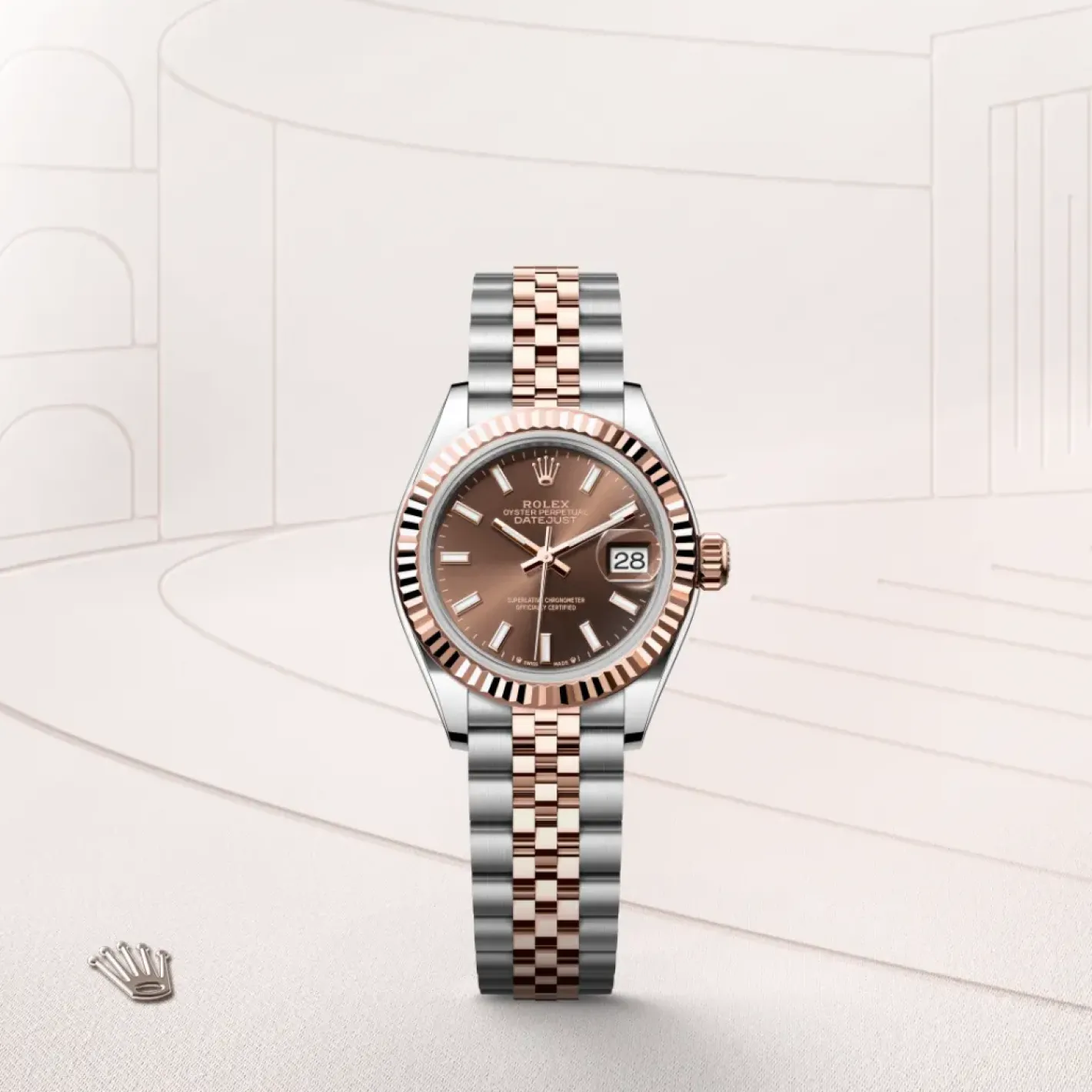 Rolex Lady-Datejust Rolesor Everose —combinación de acero Oystersteel y oro Everose Hot