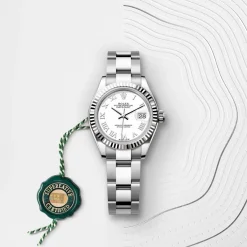 Rolex Lady-Datejust Rolesor blanco —combinación de acero Oystersteel y oro blanco New