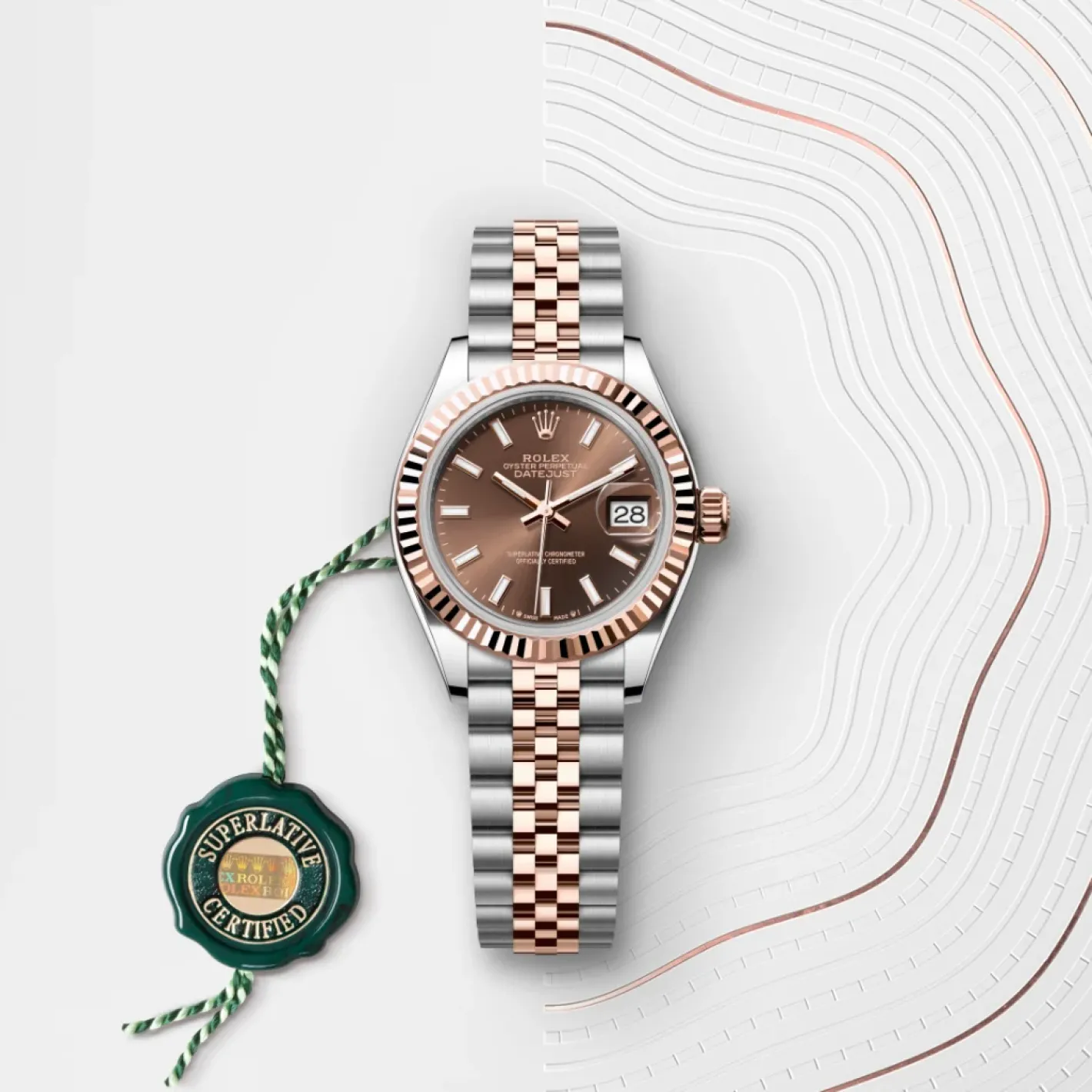 Rolex Lady-Datejust Rolesor Everose —combinación de acero Oystersteel y oro Everose Hot