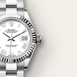 Rolex Lady-Datejust Rolesor blanco —combinación de acero Oystersteel y oro blanco New