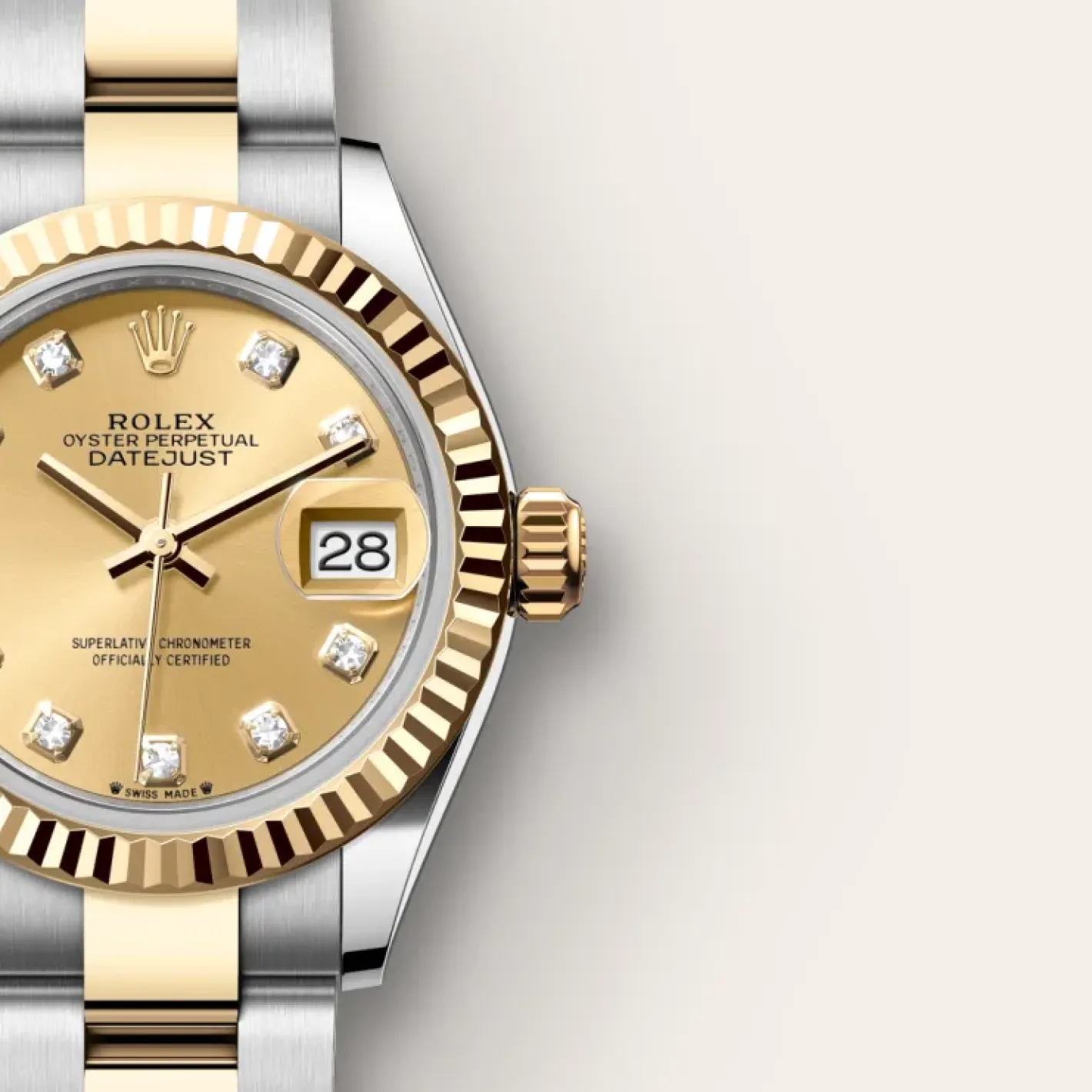 Rolex Lady-Datejust Rolesor amarillo —combinación de acero Oystersteel y oro amarillo Clearance