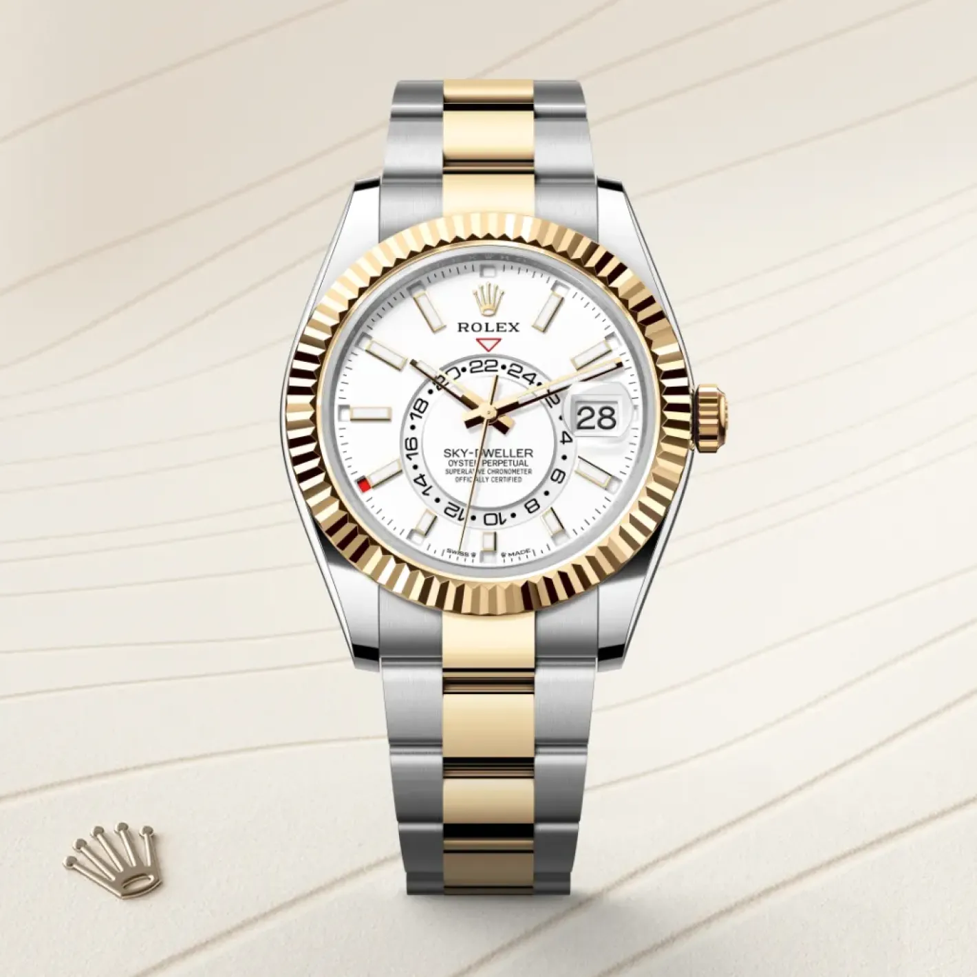 Rolex Sky-Dweller Rolesor amarillo —combinación de acero Oystersteel y oro amarillo Outlet