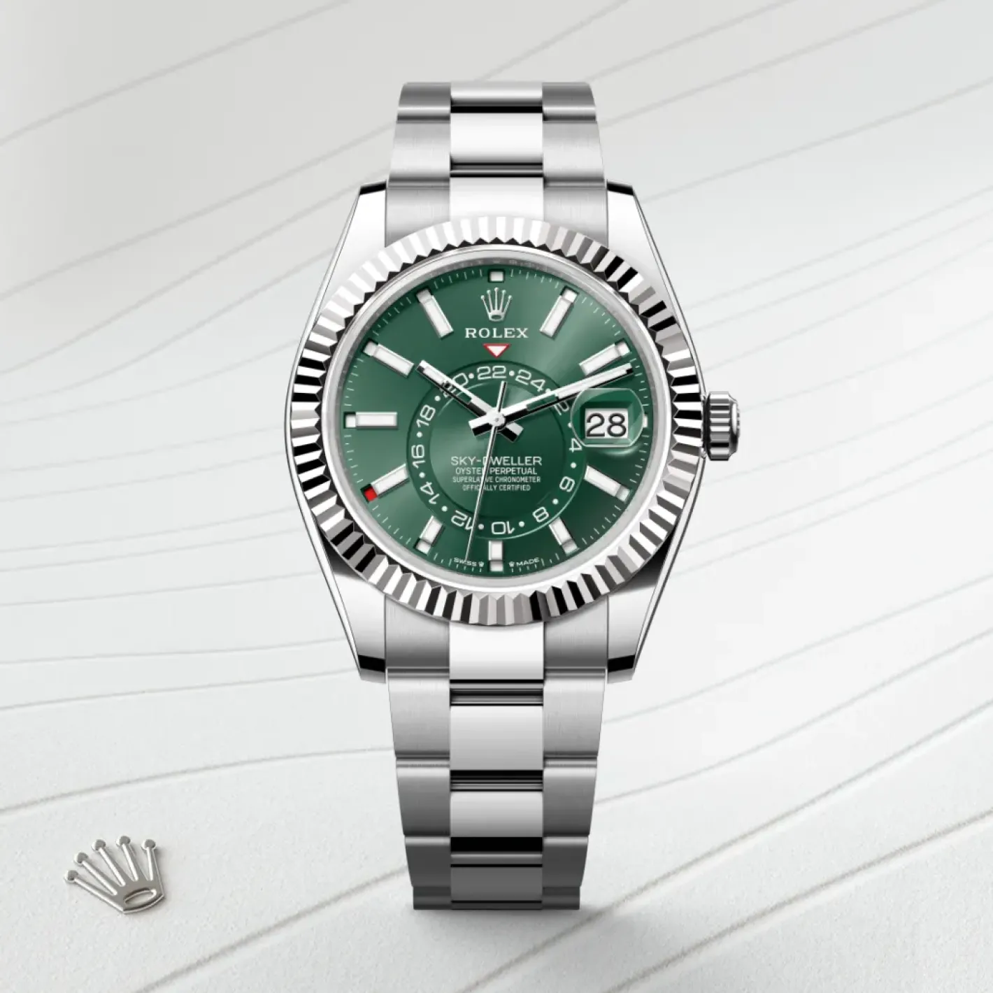 Rolex Sky-Dweller Rolesor blanco —combinación de acero Oystersteel y oro blanco Online