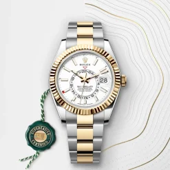 Rolex Sky-Dweller Rolesor amarillo —combinación de acero Oystersteel y oro amarillo Outlet