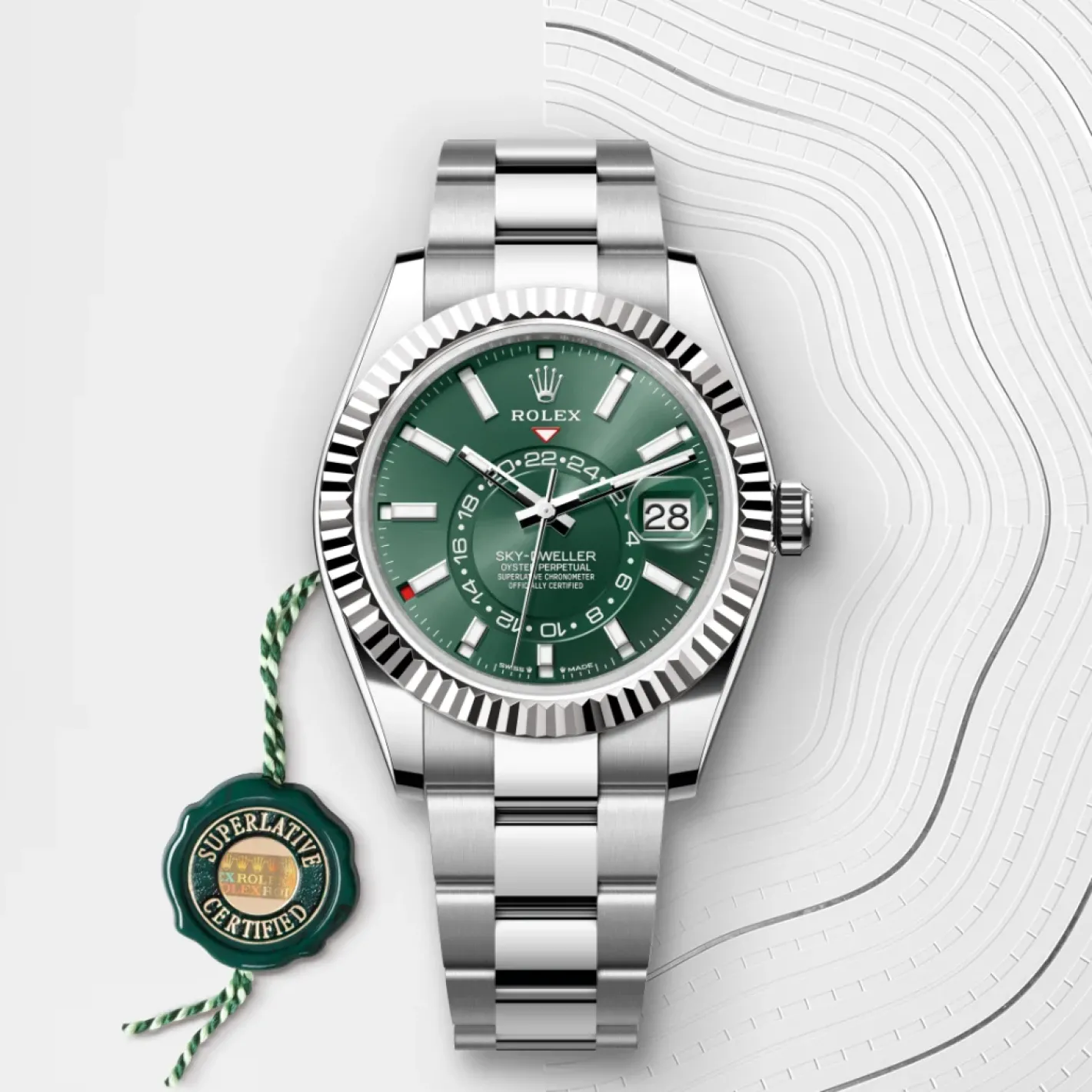 Rolex Sky-Dweller Rolesor blanco —combinación de acero Oystersteel y oro blanco Online