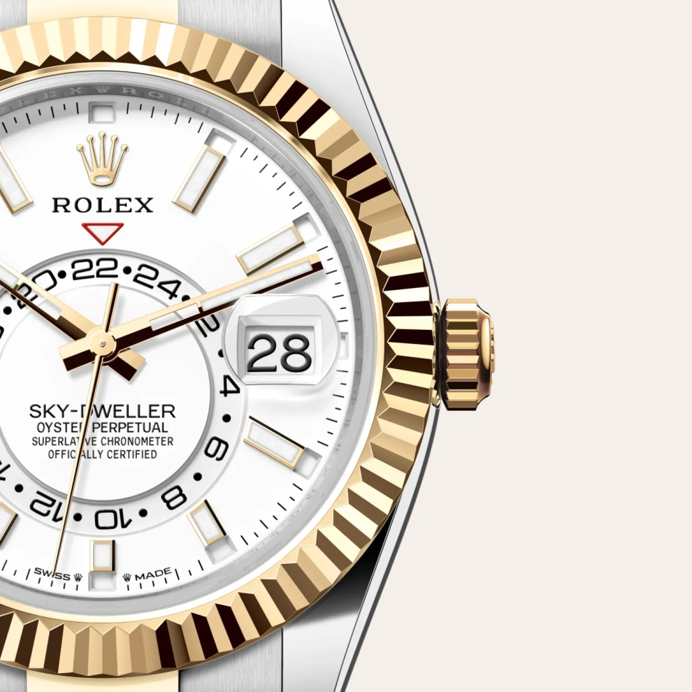 Rolex Sky-Dweller Rolesor amarillo —combinación de acero Oystersteel y oro amarillo Outlet