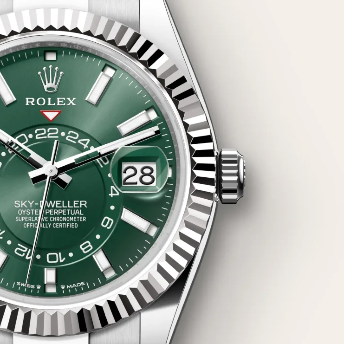 Rolex Sky-Dweller Rolesor blanco —combinación de acero Oystersteel y oro blanco Online