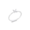 Cristina Wish Sortija en oro blanco con diamantes en talla marquise New