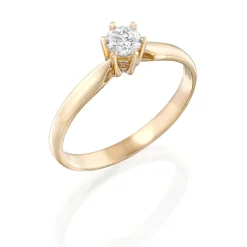 Perodri Sortija de Oro Amarillo Clearance