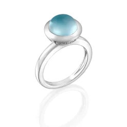 Perodri Sortija de oro blanco New