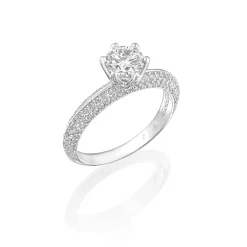 Perodri Sortija de oro blanco Outlet