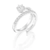 Perodri Sortija de Oro Blanco Outlet