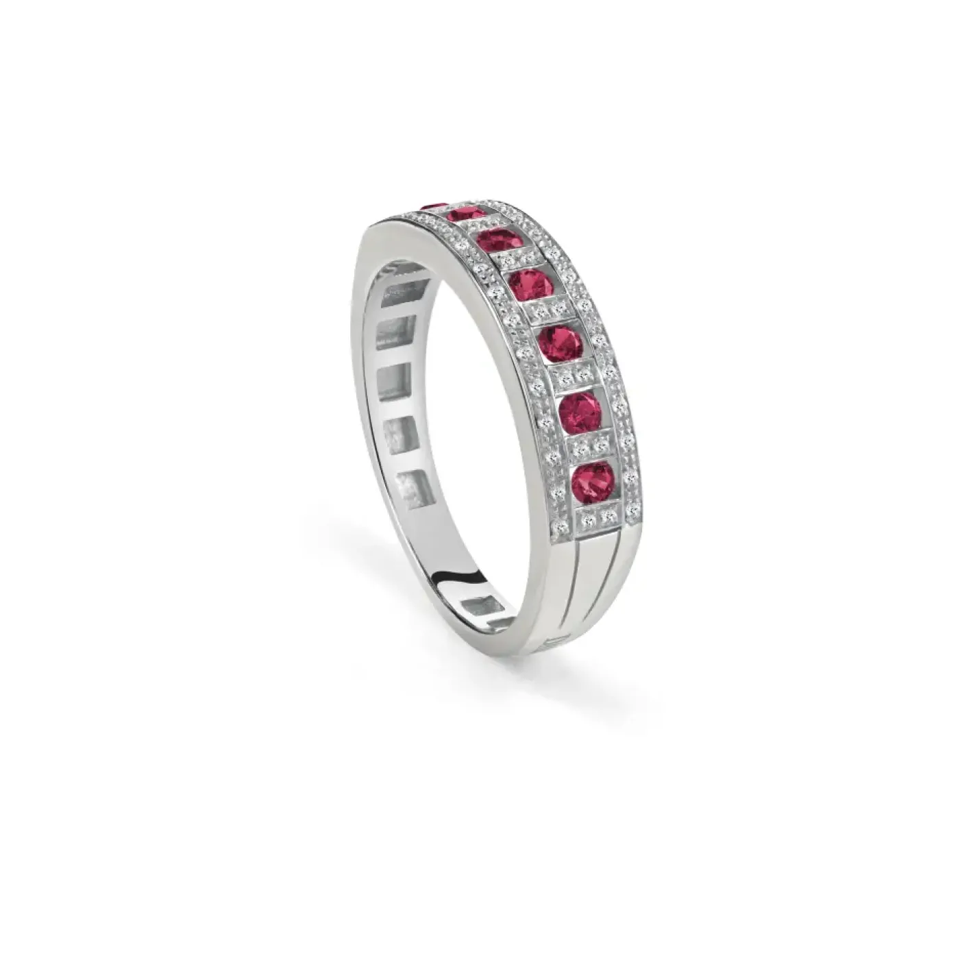 Damiani Sortija de oro blanco Belle Époque Best