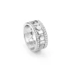 Damiani Sortija de oro blanco Belle Époque Reel Discount