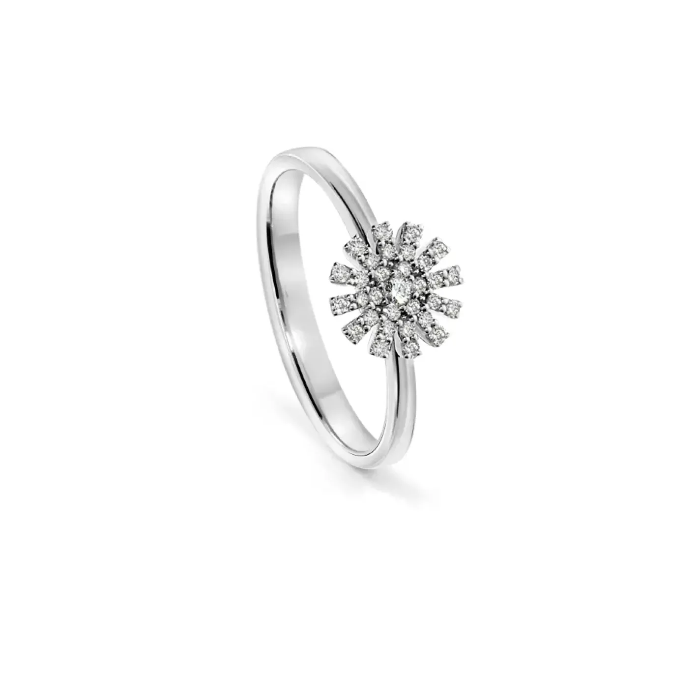 Damiani Sortija de oro blanco Margherita Clearance