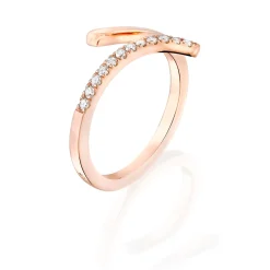 Perodri Sortija de Oro Rosa Fashion
